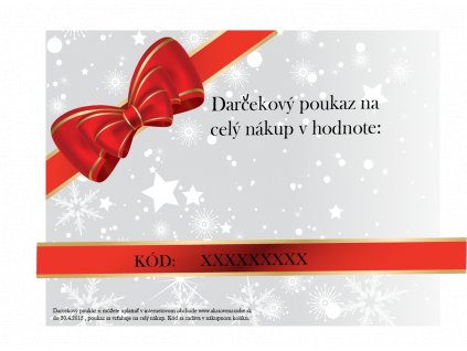 Darčeková poukážka v hodnote 200 €