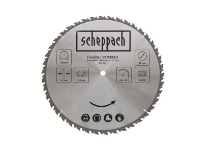 pre HS 720 / HS 730 Scheppach Pílový kotúč TCT ( 700 x 30 x 4,5 mm, 42 Z )
