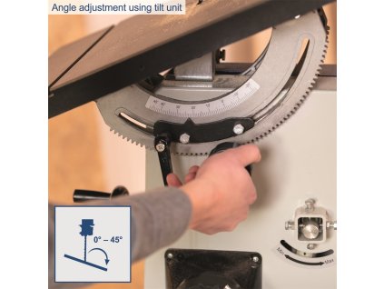 pásová píla 400 V Scheppach Basa 3  + 9 mm nôž odlamovací, plastový