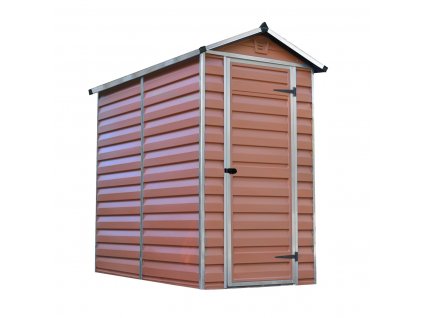 záhradný domček Palram - Canopia Skylight 4x6 hnedý + 9 mm nôž odlamovací, plastový