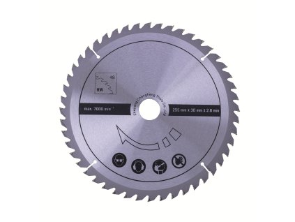 pre HS 105 / HM 254 Scheppach Pílový kotúč TCT (255 x 30 x 2,8 mm, 48 Z)