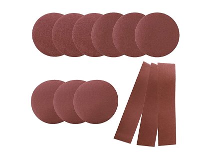 pre BTS 900 / BTS 800 Scheppach Sada brúsnych papierov a pásov (12 ks)