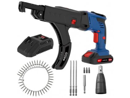 Aku skrutkovač so zásobníkom MS 18-201-23 Güde 58578  + 9 mm nôž odlamovací, plastový