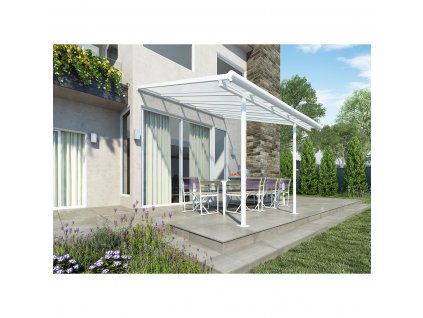 hliníková (montovaná) pergola Palram - Canopia Sierra 3000 bielá 3 x 3  + Voňavý stromček WUNDER-BAUM