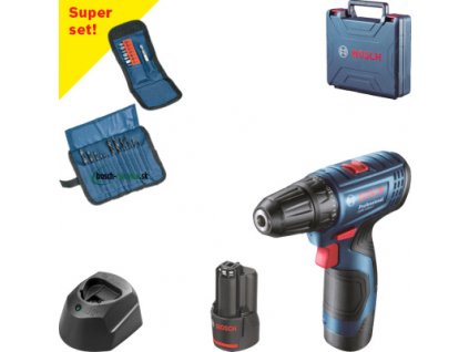 Set Bosch GSR 120-LI, kufor + 23 ks príslušenstva - 06019G8002