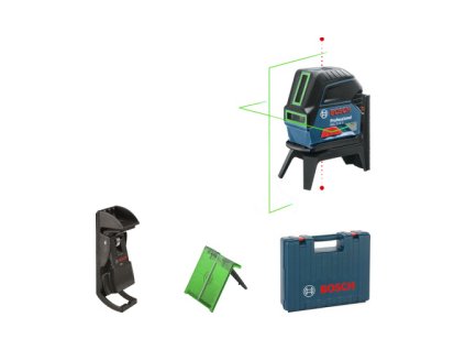 Krížovo-bodový laser Bosch GCL 2-15 G + RM 1 + držiak, kufor - 0601066J00