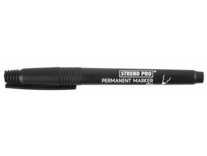 Značkovač Strend Pro Thin, bal. 12 ks, tenký, čierny
