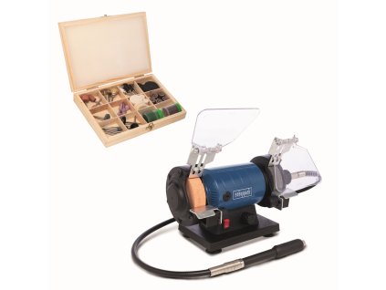 dvojkotúčová brúska/leštička so systémom Flexidrive Scheppach HG 35