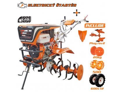 RURIS kultivátor 918ACC s elektrickým štartovaním  + 9 mm nôž odlamovací, plastový