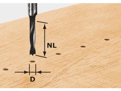 Festool Kolíkový vrták HW D3/16