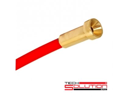 SOLUTION Oceľový bowden - červený Ø 1,0 - 1,2mm 5 metrov