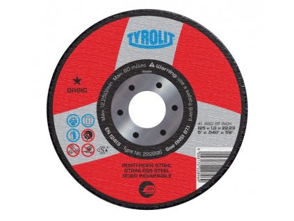 Rezný kotúč TYROLIT na oceľ a nerez 115x1,0x22,2mm