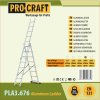 Hliníkový rebrík 3x10 Procraft PLA3.676 | PLA3.676  + 9 mm nôž odlamovací, plastový