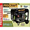 Dieselový elektrický generátor Procraft DP80/3 | DP80/3  + 9 mm nôž odlamovací, plastový
