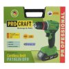 Akumulátorový skrutkovač Procraft PA18LiN DFR | PA18LiN DFR  + 9 mm nôž odlamovací, plastový