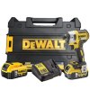 Uťahovač rázový 1/4" 205Nm 18V XR 2x5,0Ah Tstak bezuhlíkový DEWALT DCF887P2