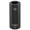 Hlavica nástrčková 22x78mm 1/2" dlhá Extreme® (Orech) DEWALT DT7556