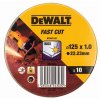 Kotúč rezný 125×1,0mm (10ks v plechovke) DEWALT DT3507