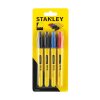 Popisovač permanentný, súprava s jemným hrotom 4ks STANLEY STHT81391-0