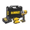 Uťahovač rázový 1/2" krúžok 406Nm 18V XR 2x2,0Ah Tstak bezuhlíkový DEWALT DCF921D2T