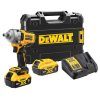 Uťahovač rázový 1/2" poist. guľka 18V XR 2x5,0Ah bezuhlíkový DEWALT
