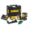 Laser krížový s olovnicou zelený 4 lúče 12/18V 1x2,0Ah DEWALT DCE822D1G18