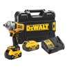 Uťahovač rázový 1/2" krúžok 18V XR 2x5,0Ah Tstak bezuhlíkový DEWALT DCF891P2T
