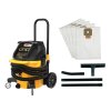 Vysávač 38l 1400W trieda ods. M Tool Connect (sada na vysávanie podlahy + 5x fleesové vrecko) DEWALT
