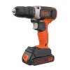Vŕtačka jednorýchlostná AKU 18V 2x1,5Ah Li-Ion Black and Decker BCD001C2