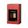 teplovodní krbová kamna s 5 kW výměníkem HS Flamingo SAPORO 11/5 červená