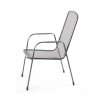 stohovatelná židle z tahokovu, tmavě šedá, 75 x 57 x 93 cm MWH Savoy Basic