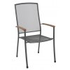 stohovatelná židle z tahokovu 66,5 x 57,5 x 101 cm MWH Masao