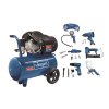 olajový dvojpiestny kompresor 10 bar so vzdušníkom 50 l a príslušenstvom Scheppach HC 55 DC SET  + 9 mm nôž odlamovací, plastový