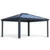 Palram Canopia Garden Gazebos Dallas 14x16 4.3x5 Grey Grey Twinwall Cutout