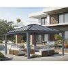 Palram Canopia Garden Gazebos Dallas 14x16 4.3x5 Grey Grey Twinwall Main 1