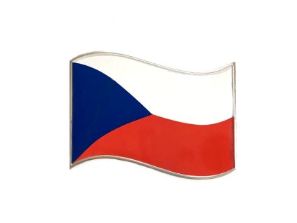 3D chromová samolepka - Česká Vlajka
