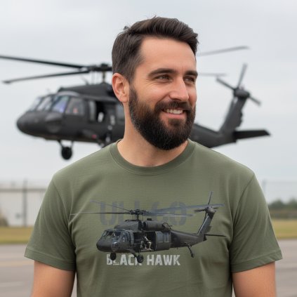 tricko olivove striker black hawk uh 60