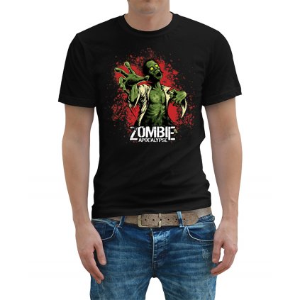 tricko cerne zombie apocalypse