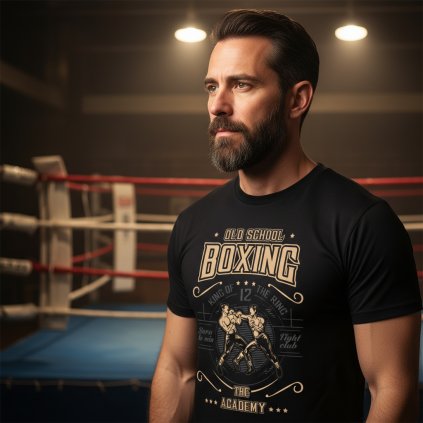 tricko cerne striker boxing