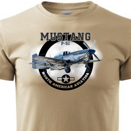 tricko striker mustang p51 piskove1