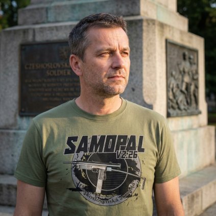 tricko striker samopal vz 26 olivove