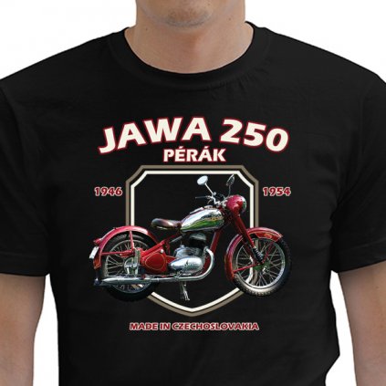 tricko striker jawa 250 perak new cerne 1