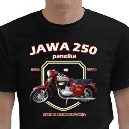 tricko jawa 250 panelka cerne new