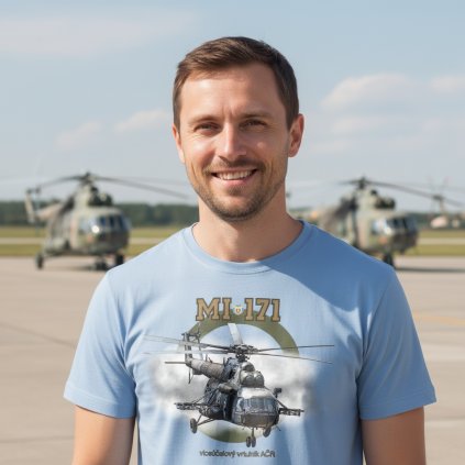 tricko vrtulnik mi 171 modre