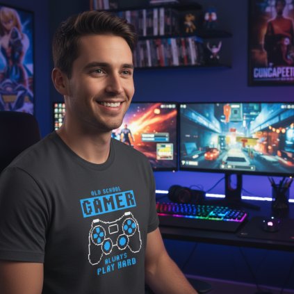 tricko old shool gamer