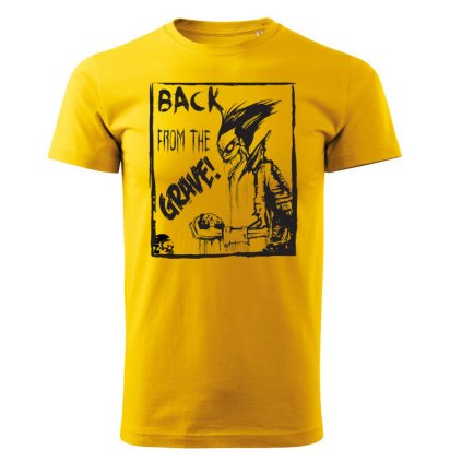 tricko backa from the grave zlute
