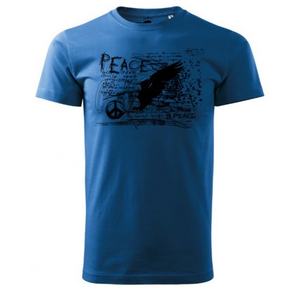 tricko peace modre