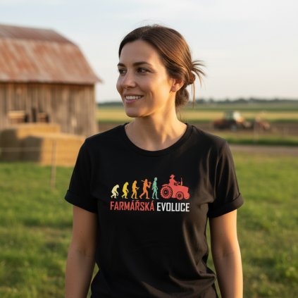 damske tricko farmarska evoluce