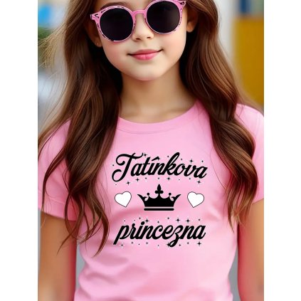 detske tricko tatinkova princezna