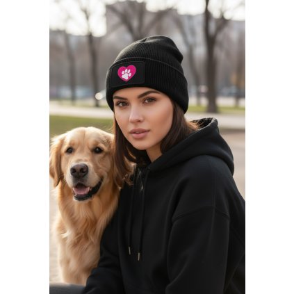 cepioce tlapka v srdci cerna